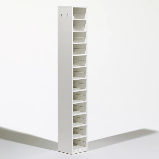 Meuble de rangement en bois, coloris blanc